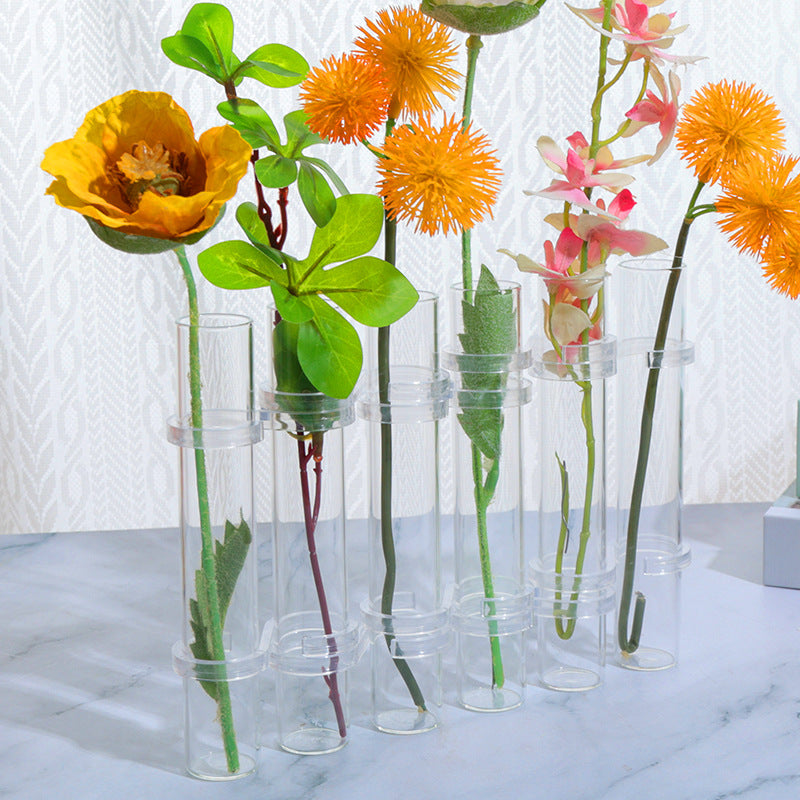 Instagram test tubes, transparent glass hydroponic vases